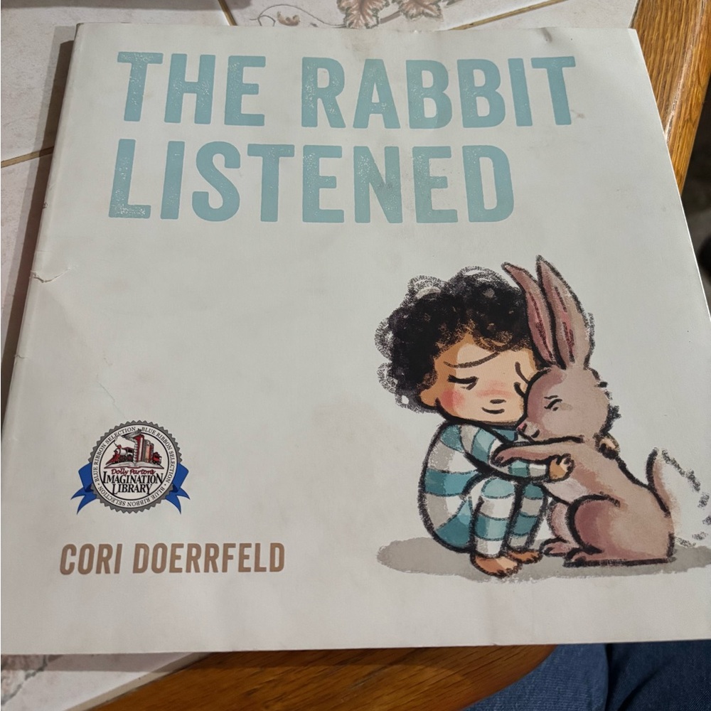 The Rabbit Listened by Cori Doerrfeld - Illustrated Children's Book (Blue & Tan)